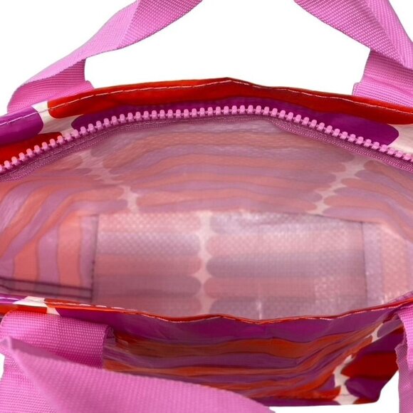 Ikea x Marimekko BASTUA Shopping Lunch Bag Pink Dual Handles - Picture 9 of 10